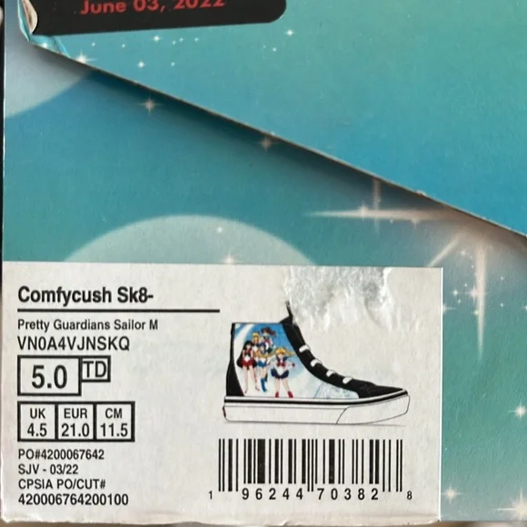 Vans x Sailor Moon Sk8 Hi Sz 5 - Picture 11 of 11